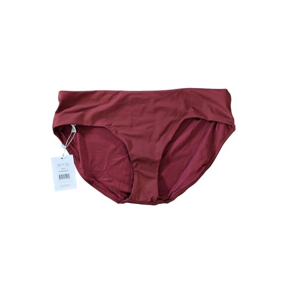 Andie Swim The Hipster Bottom Truffle Eco Nylon Size Medium - Picture 3 of 11